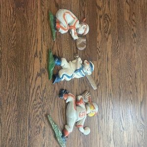 Vintage 1970s sexton cast iron figures